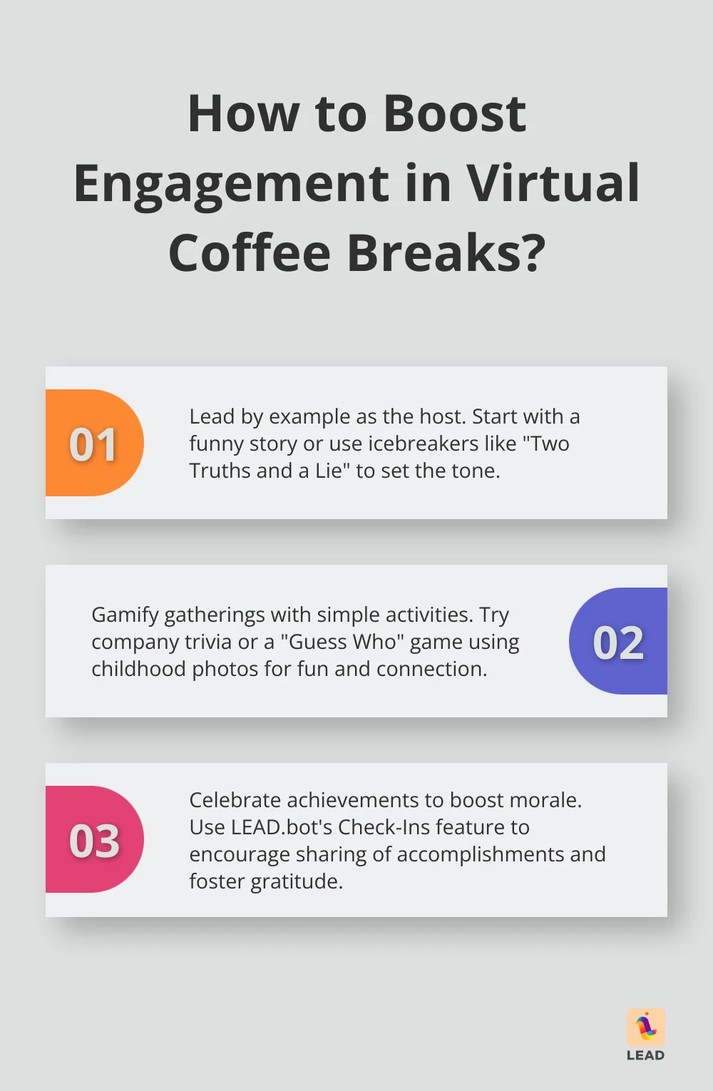 Infographic: How to Boost Engagement in Virtual Coffee Breaks? - hosting a virtual coffee break