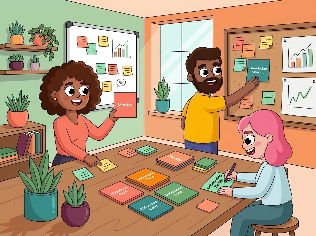 LEAD.bot employee milestone matching illustration