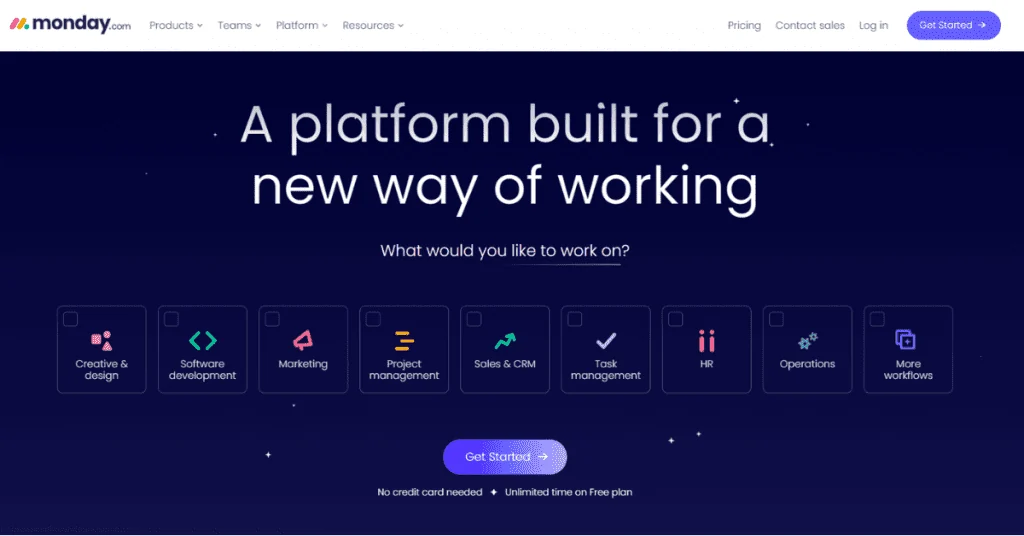 Monday.com web