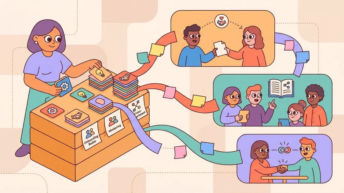 LEAD.bot audience-based employee matching program illustration LEAD.bot audience-based employee matching program illustration