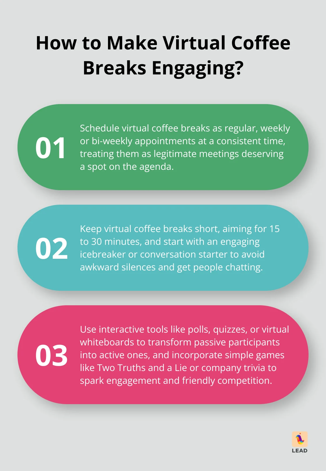 Infographic: How to Make Virtual Coffee Breaks Engaging?