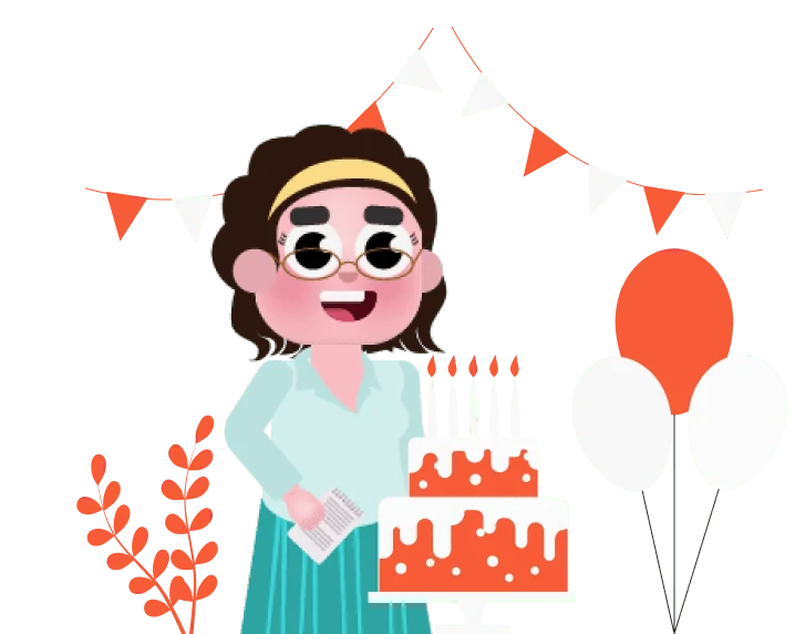 Birthday celebration illustration