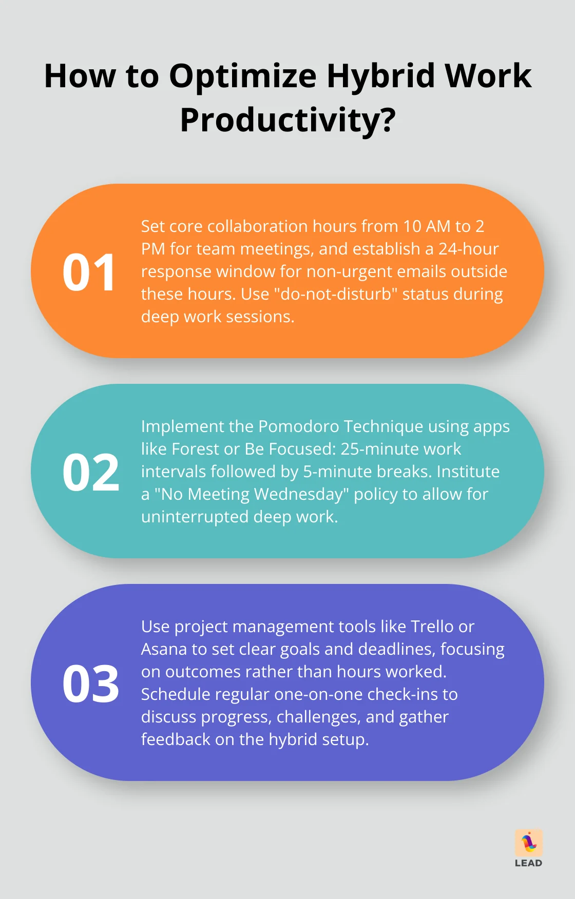 Infographic: How to Optimize Hybrid Work Productivity? - hybrid collaboration
