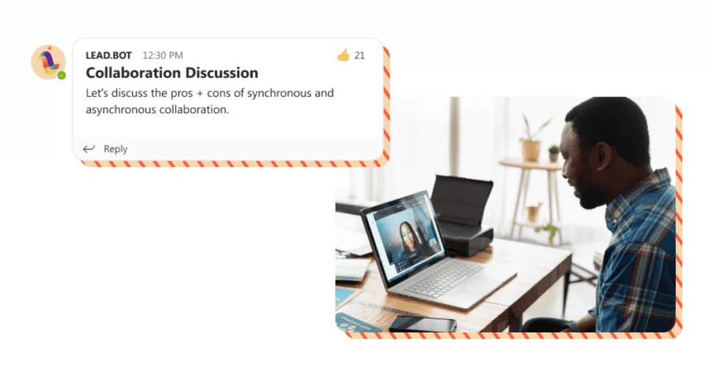 How does LEAD.bot bolster the feedback process