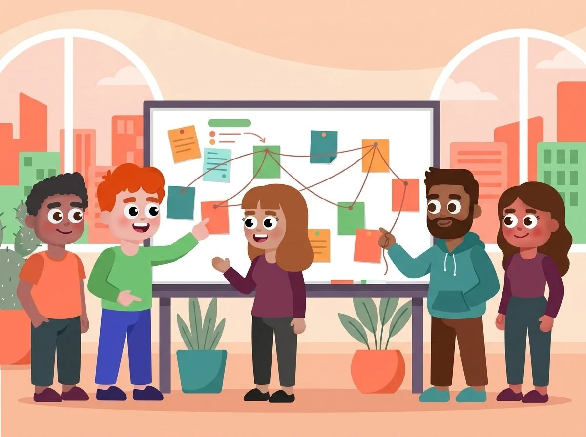 LEAD.bot employee matching conversation path illustration