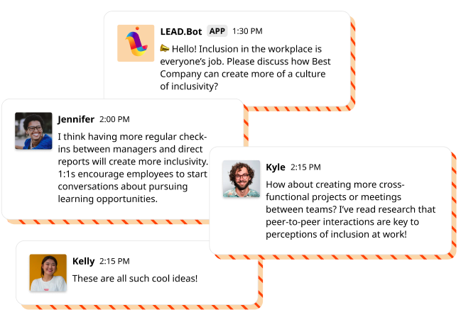 Inclusion discussions on LEAD.bot