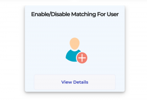 Enable/ Disable matching for user image