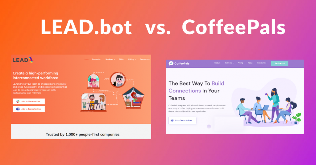 LEAD.bot vs CoffeePals for Microsoft Teams