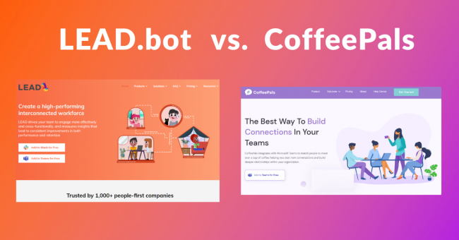 LEAD.bot vs CoffeePals for Microsoft Teams