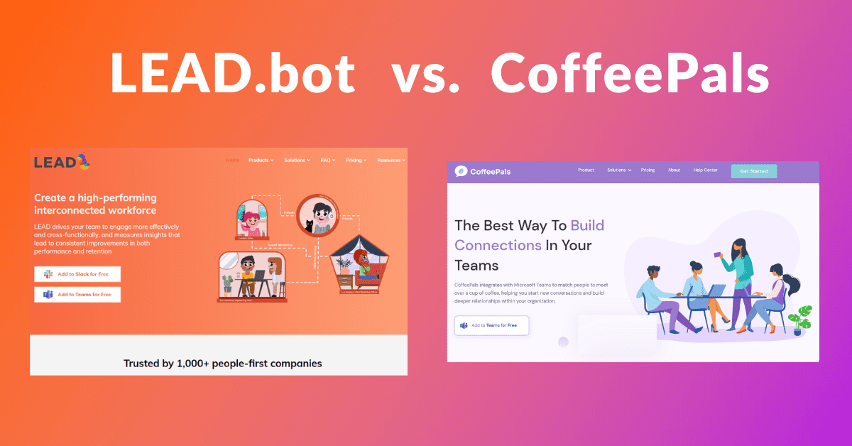 LEAD.bot vs CoffeePals for Microsoft Teams