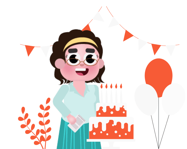 Birthday celebration illustration