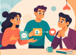 LEAD-style team routing upward feedback through a trusted peer connection