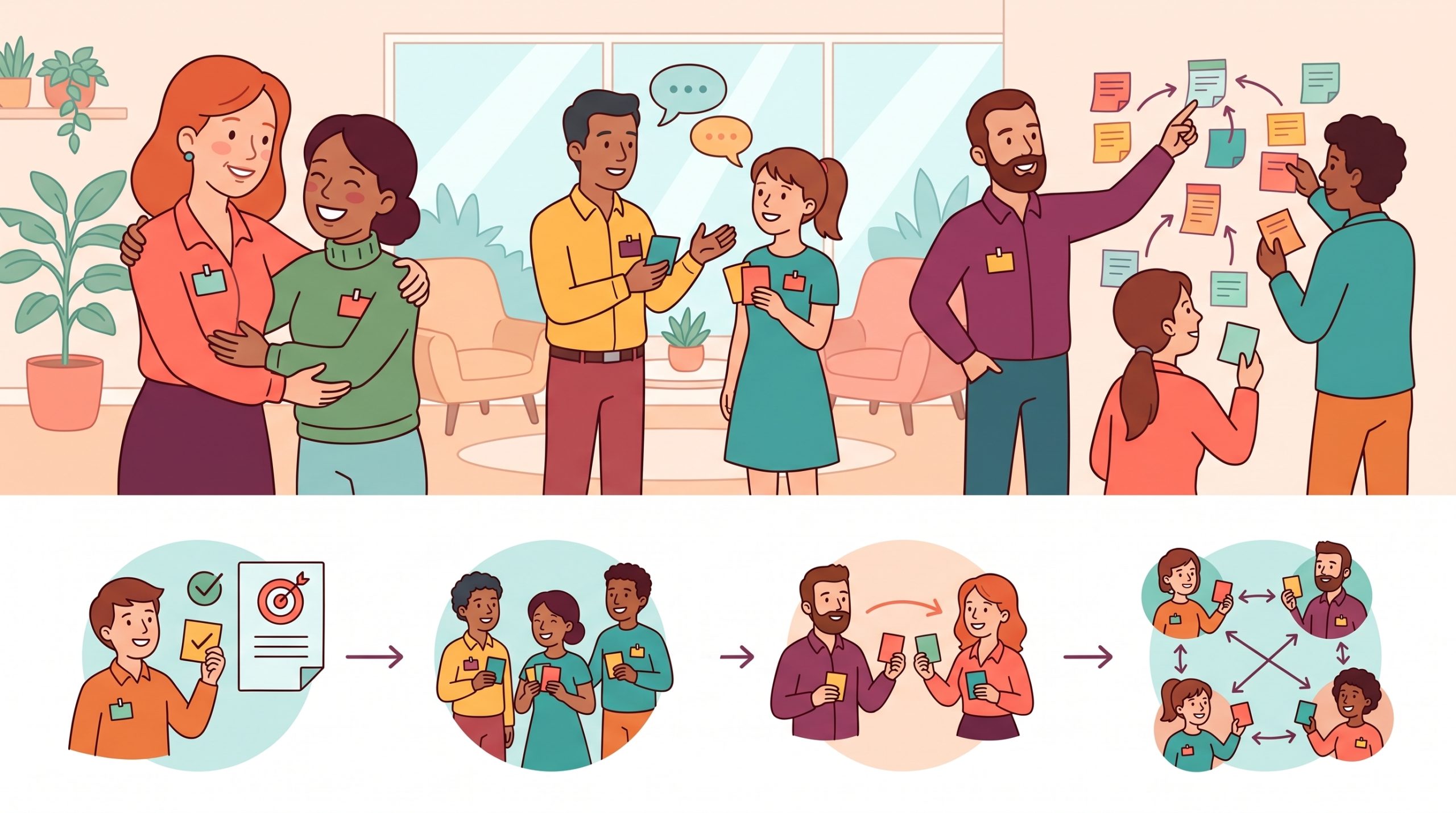 Structured employee matching workflow for onboarding buddies and knowledge sharing