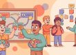 LEAD.bot-style illustration of cross-department employee matching without extra admin work