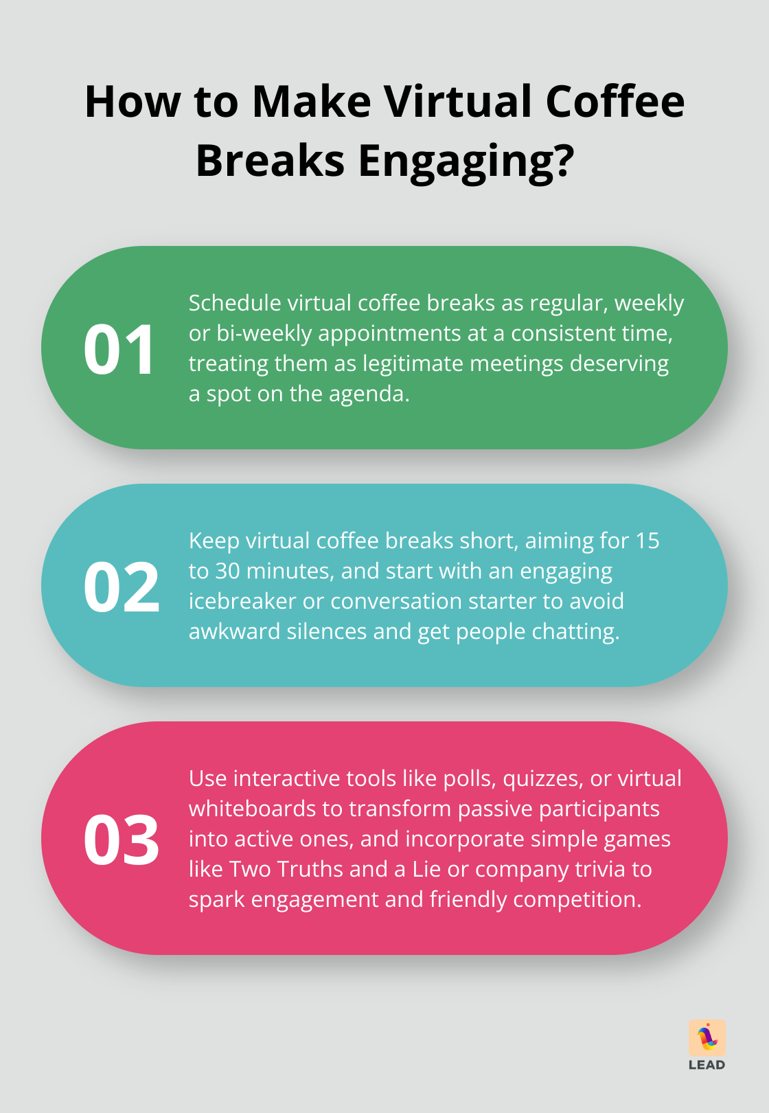 Infographic: How to Make Virtual Coffee Breaks Engaging?