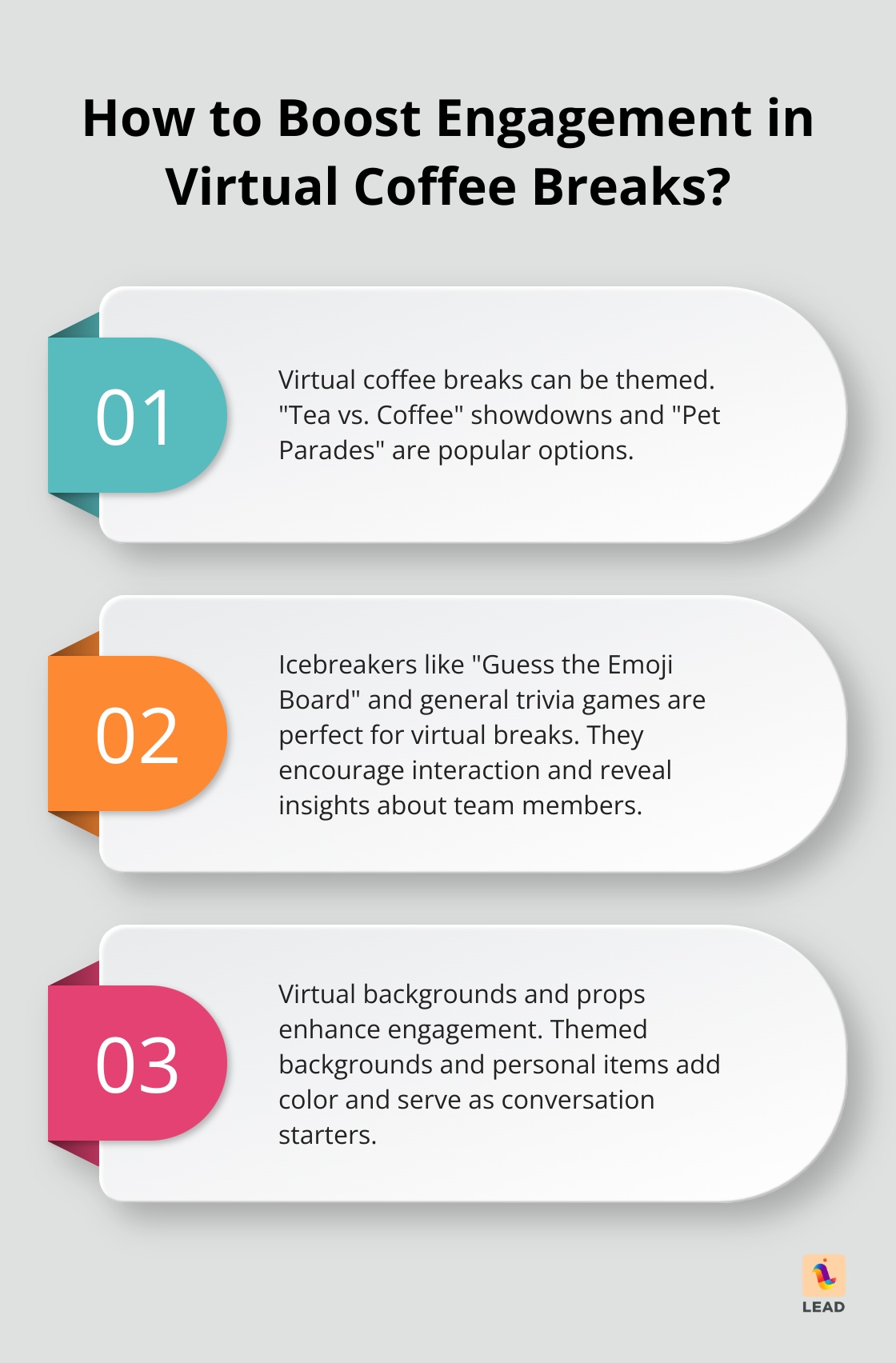 Infographic: How to Boost Engagement in Virtual Coffee Breaks?